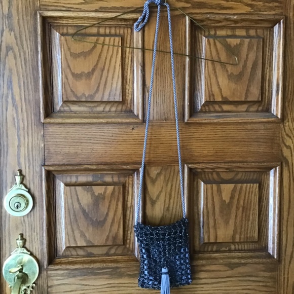 1 Olpan Italy beaded shoulder Evening Bag - Picture 2 of 5